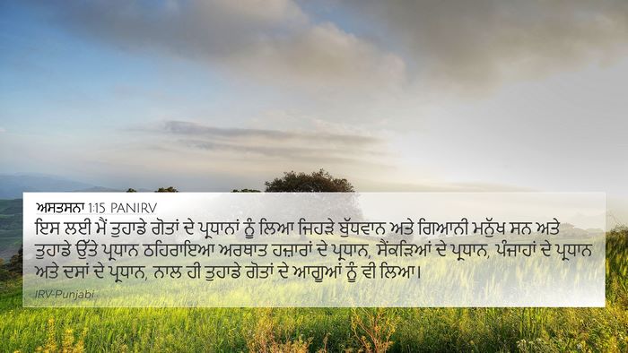 ਅਸਤਸਨਾ 1:15 PANIRV Bible Verse Image