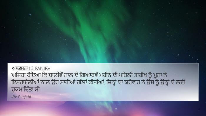 ਅਸਤਸਨਾ 1:3 PANIRV Bible Verse Image