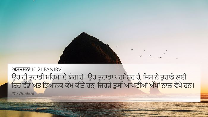 ਅਸਤਸਨਾ 10:21 PANIRV Bible Verse Image