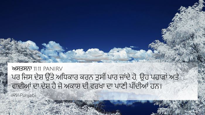 ਅਸਤਸਨਾ 11:11 PANIRV Bible Verse Image