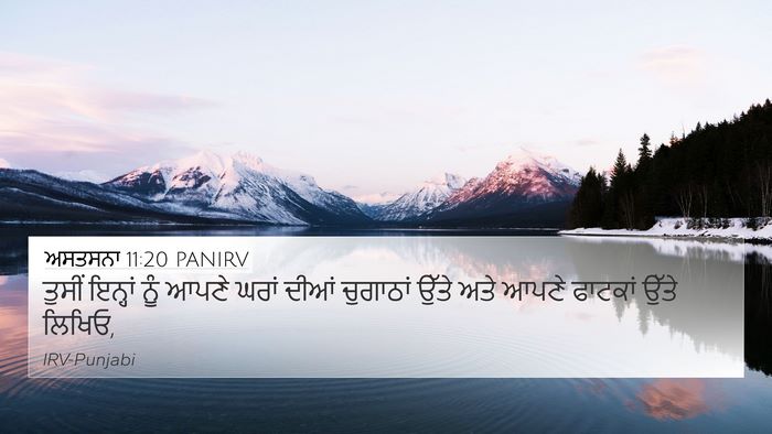 ਅਸਤਸਨਾ 11:20 PANIRV 4K Wallpaper - ਤੁਸੀਂ ਇਨ੍ਹਾਂ ਨੂੰ - 4K Wallpaper Bible Verse