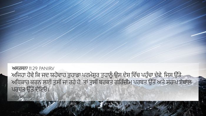 ਅਸਤਸਨਾ 11:29 PANIRV Bible Verse Image