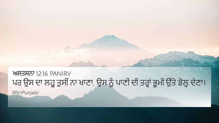 ਅਸਤਸਨਾ 12:16 PANIRV Bible Verse Image