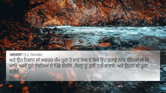 ਅਸਤਸਨਾ 13:2 PANIRV Bible Verse Image