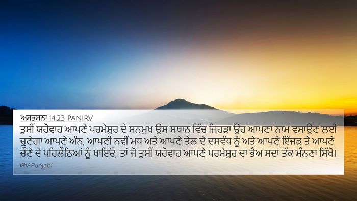ਅਸਤਸਨਾ 14:23 PANIRV Bible Verse Image