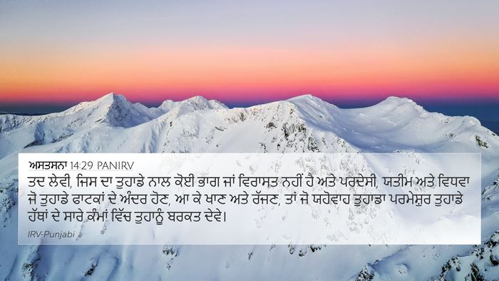 ਅਸਤਸਨਾ 14:29 PANIRV Bible Verse Image