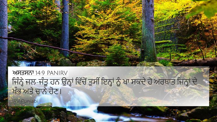 ਅਸਤਸਨਾ 14:9 PANIRV Bible Verse Image