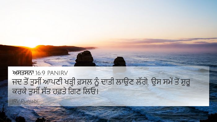 ਅਸਤਸਨਾ 16:9 PANIRV Bible Verse Image