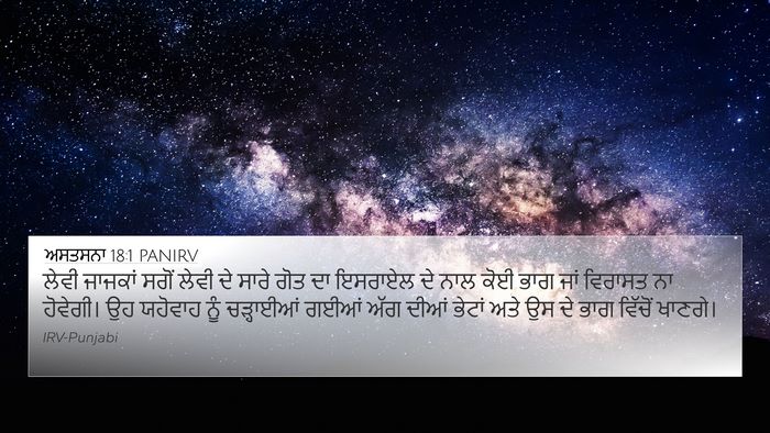 ਅਸਤਸਨਾ 18:1 PANIRV Bible Verse Image