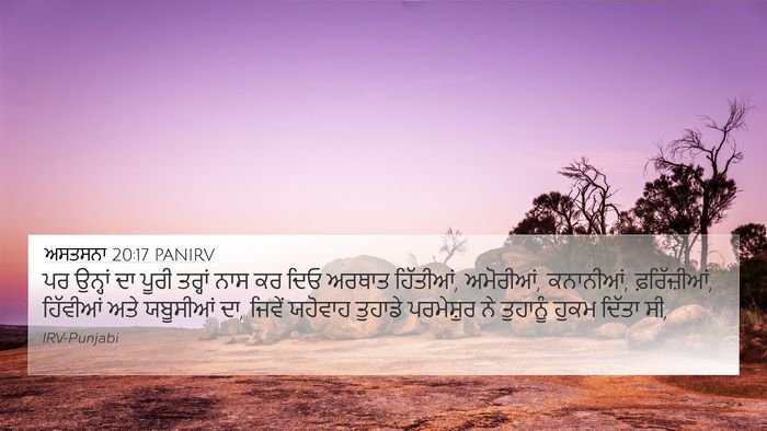ਅਸਤਸਨਾ 20:17 PANIRV 4K Wallpaper - ਪਰ ਉਨ੍ਹਾਂ ਦਾ ਪੂਰੀ - 4K Wallpaper Bible Verse