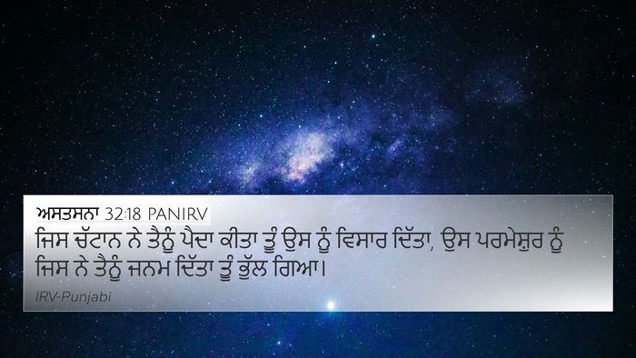 ਅਸਤਸਨਾ 32:18 PANIRV Bible Verse Image