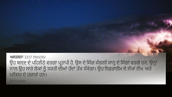 ਅਸਤਸਨਾ 33:17 PANIRV Bible Verse Image