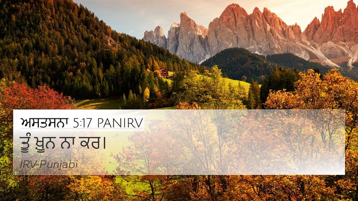 ਅਸਤਸਨਾ 5:17 PANIRV Bible Verse Image