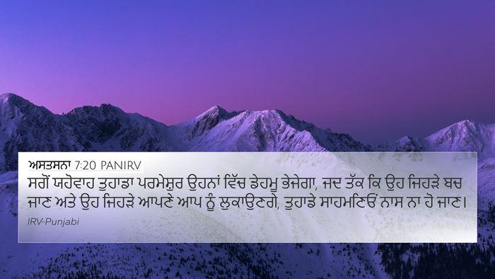 ਅਸਤਸਨਾ 7:20 PANIRV Bible Verse Image