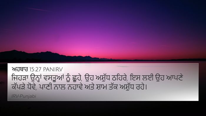 ਅਹਬਾਰ 15:27 PANIRV Bible Verse Image