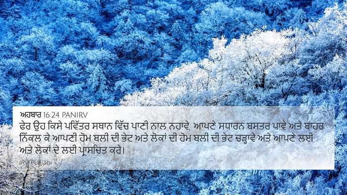 ਅਹਬਾਰ 16:24 PANIRV Bible Verse Image