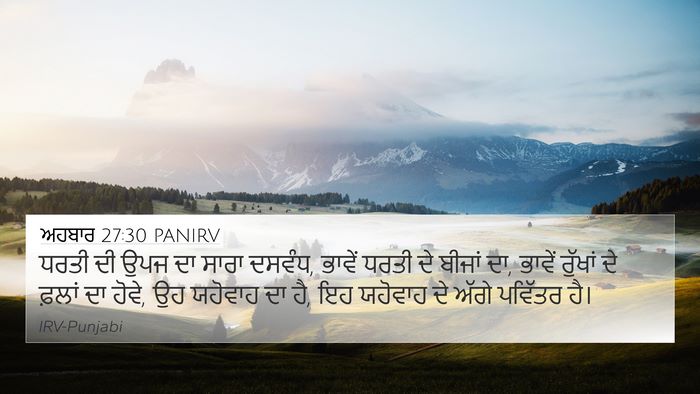 ਅਹਬਾਰ 27:30 PANIRV Bible Verse Image
