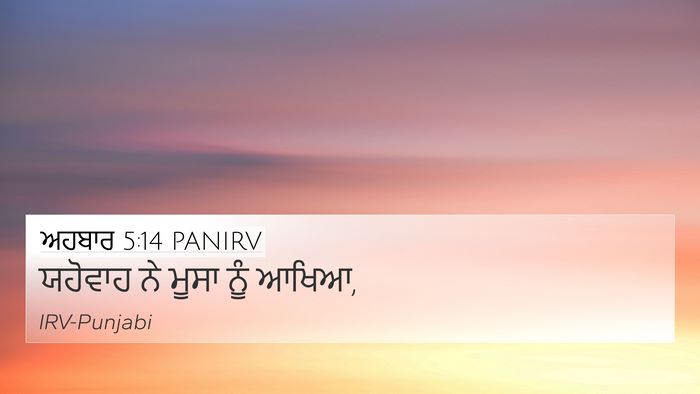 ਅਹਬਾਰ 5:14 PANIRV Bible Verse Image