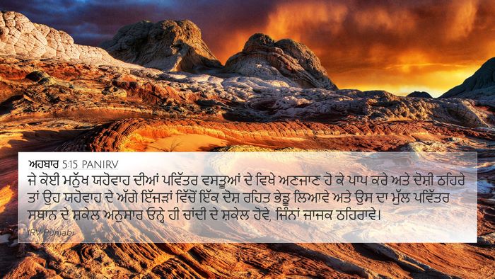 ਅਹਬਾਰ 5:15 PANIRV Bible Verse Image