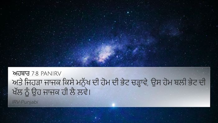ਅਹਬਾਰ 7:8 PANIRV Bible Verse Image