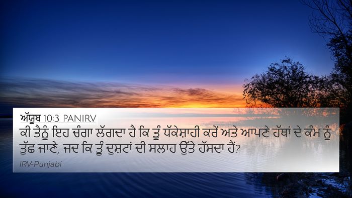 ਅੱਯੂਬ 10:3 PANIRV Bible Verse Image