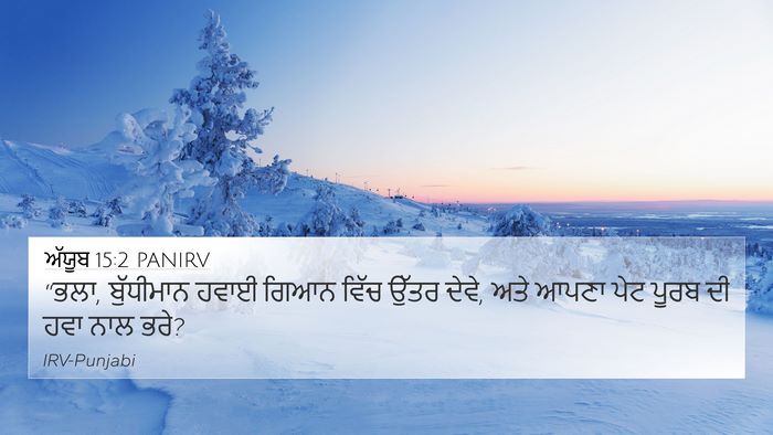 ਅੱਯੂਬ 15:2 PANIRV Bible Verse Image