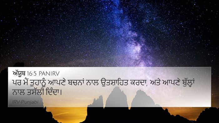 ਅੱਯੂਬ 16:5 PANIRV Bible Verse Image