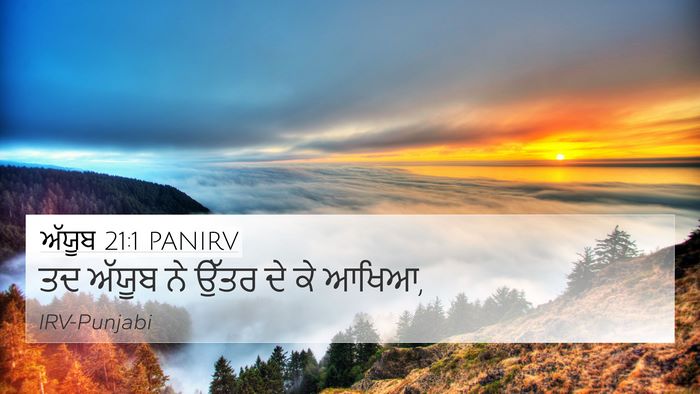 ਅੱਯੂਬ 21:1 PANIRV 4K Wallpaper - ਤਦ ਅੱਯੂਬ ਨੇ ਉੱਤਰ ਦੇ - 4K Wallpaper Bible Verse