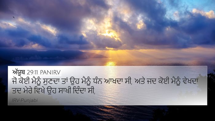ਅੱਯੂਬ 29:11 PANIRV Bible Verse Image
