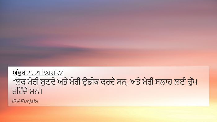 ਅੱਯੂਬ 29:21 PANIRV Bible Verse Image