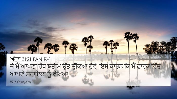ਅੱਯੂਬ 31:21 PANIRV Bible Verse Image