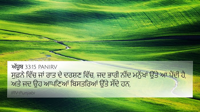 ਅੱਯੂਬ 33:15 PANIRV Bible Verse Image