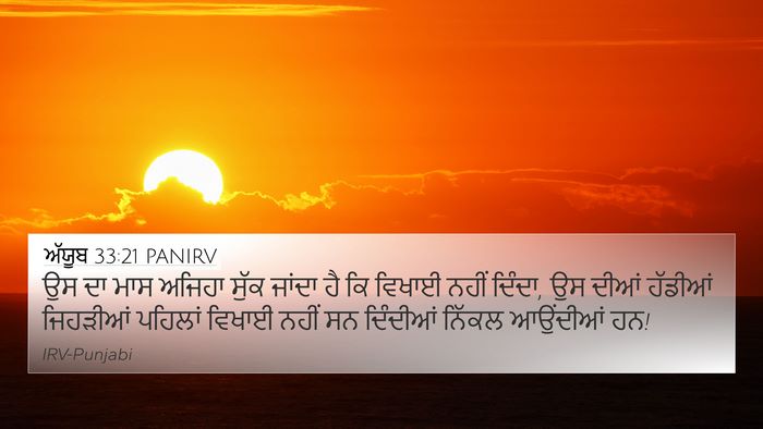 ਅੱਯੂਬ 33:21 PANIRV Bible Verse Image