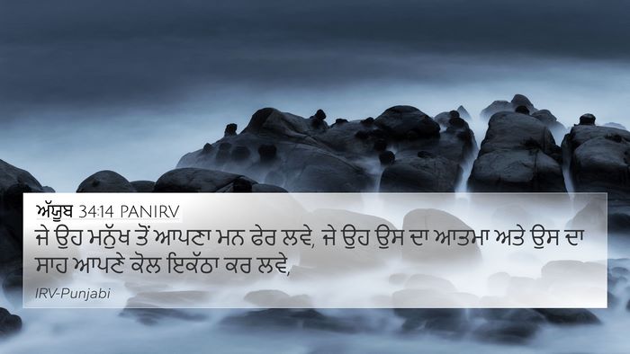 ਅੱਯੂਬ 34:14 PANIRV Bible Verse Image