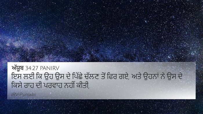 ਅੱਯੂਬ 34:27 PANIRV Bible Verse Image