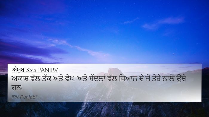 ਅੱਯੂਬ 35:5 PANIRV Bible Verse Image