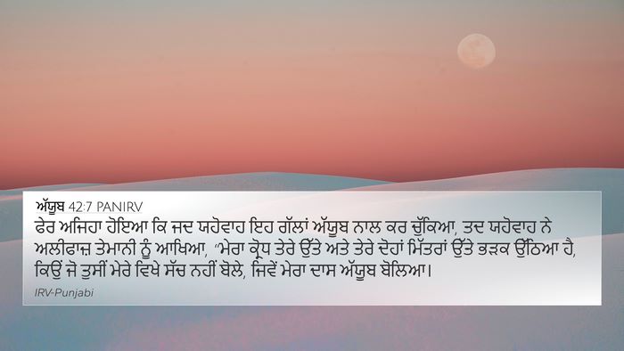 ਅੱਯੂਬ 42:7 PANIRV Bible Verse Image