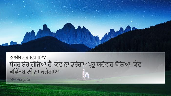 ਆਮੋਸ 3:8 PANIRV Bible Verse Image