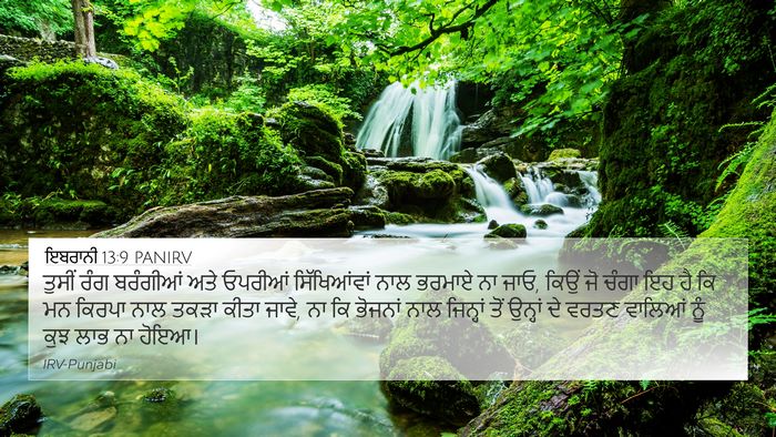 ਇਬਰਾਨੀ 13:9 PANIRV Bible Verse Image