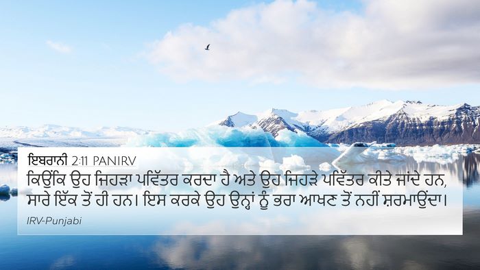 ਇਬਰਾਨੀ 2:11 PANIRV Bible Verse Image