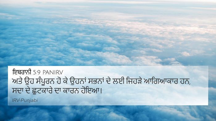 ਇਬਰਾਨੀ 5:9 PANIRV Bible Verse Image