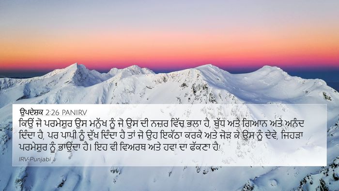 ਉਪਦੇਸ਼ਕ 2:26 PANIRV Bible Verse Image
