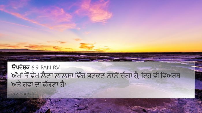 ਉਪਦੇਸ਼ਕ 6:9 PANIRV Bible Verse Image