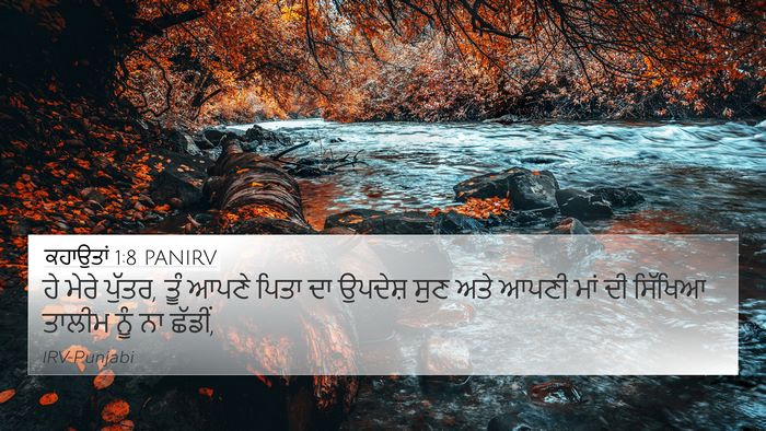 ਕਹਾਉਤਾਂ 1:8 PANIRV Bible Verse Image