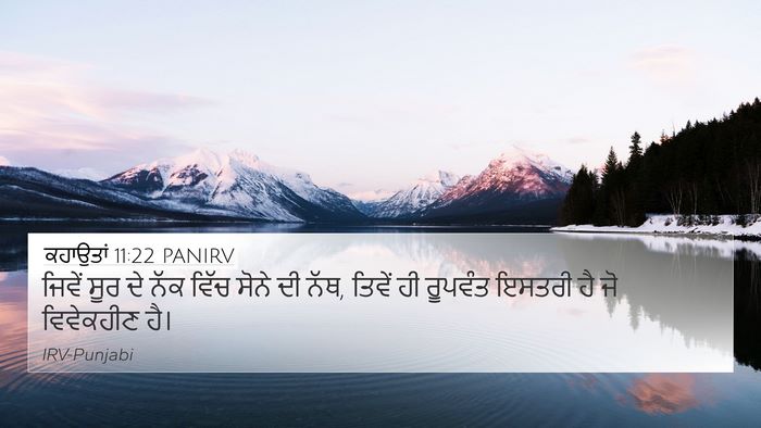 ਕਹਾਉਤਾਂ 11:22 PANIRV Bible Verse Image