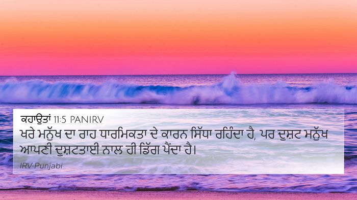 ਕਹਾਉਤਾਂ 11:5 PANIRV Bible Verse Image