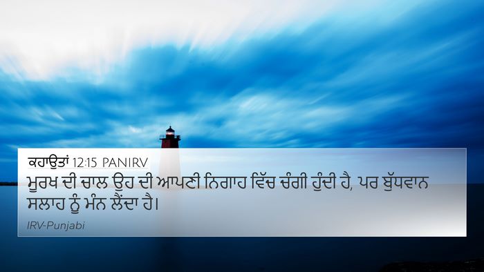 ਕਹਾਉਤਾਂ 12:15 PANIRV Bible Verse Image
