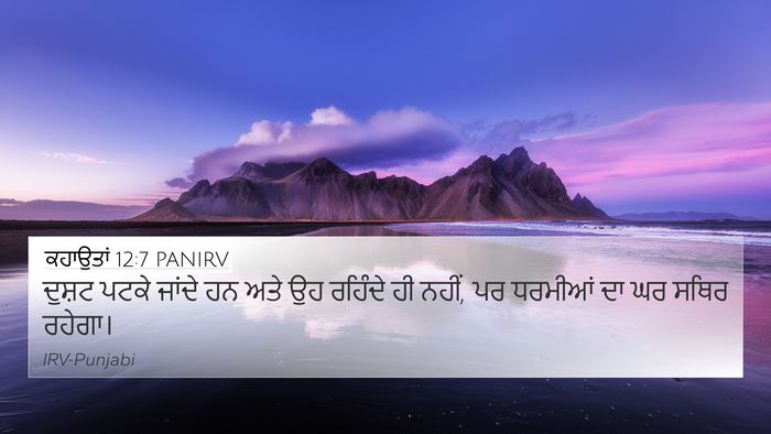 ਕਹਾਉਤਾਂ 12:7 PANIRV Bible Verse Image