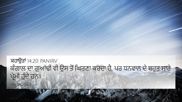 ਕਹਾਉਤਾਂ 14:20 PANIRV Bible Verse Image