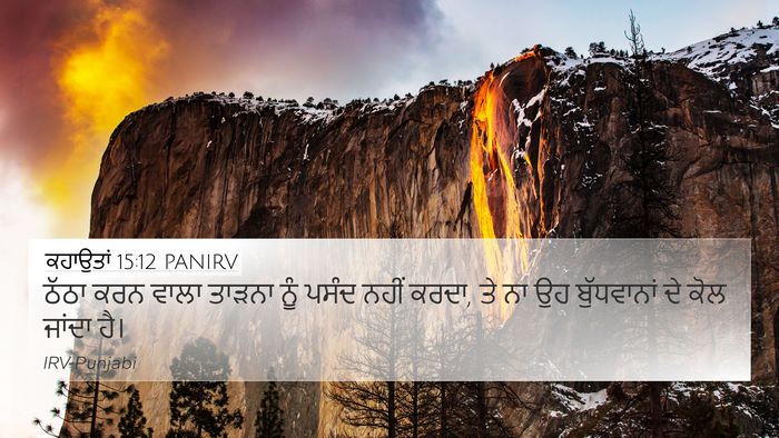 ਕਹਾਉਤਾਂ 15:12 PANIRV Bible Verse Image